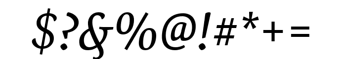 Expo Serif Pro Italic Font OTHER CHARS
