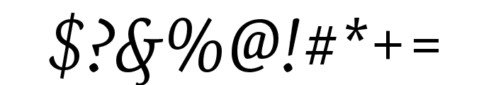 Expo Serif Pro Light Italic Font OTHER CHARS