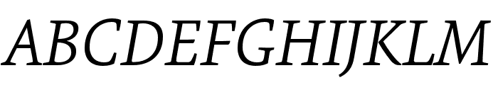 Expo Serif Pro Light Italic Font UPPERCASE