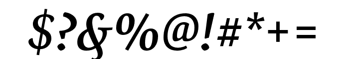 Expo Serif Pro Semibold Italic Font OTHER CHARS