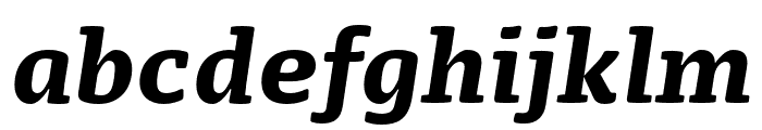 FP Dancer Serif Black Italic Font LOWERCASE