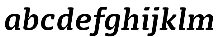 FP Dancer Serif Bold Italic Font LOWERCASE