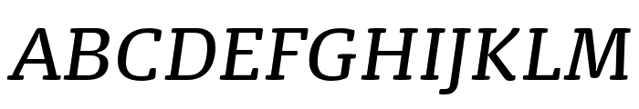 FP Dancer Serif Book Italic Font UPPERCASE