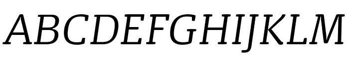 FP Dancer Serif Light Italic Font UPPERCASE