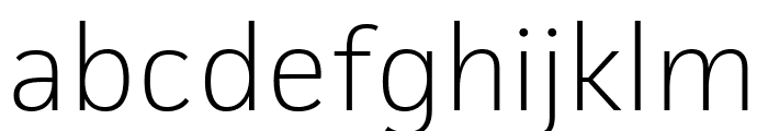 Facit Extralight Font LOWERCASE