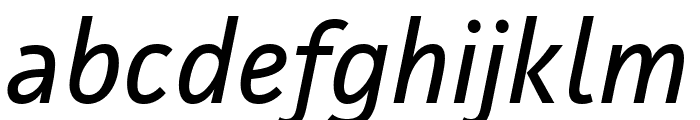 Facit Italic Font LOWERCASE