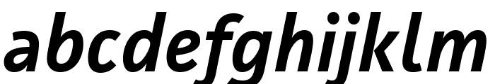 Facit Semibold Italic Font LOWERCASE