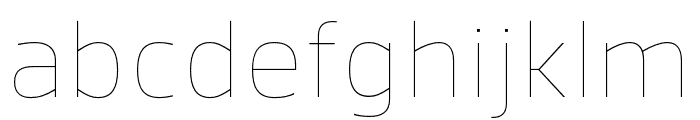 Facto Thin Font LOWERCASE