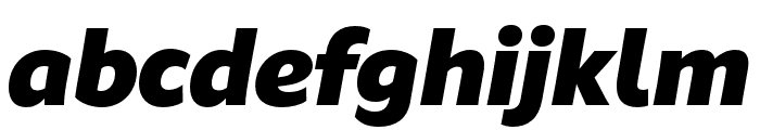 Fagun Black Italic Font LOWERCASE