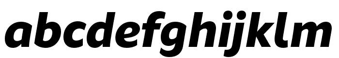 Fagun ExtraBold Italic Font LOWERCASE