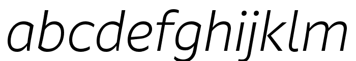 Fagun Light Italic Font LOWERCASE