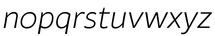 Fagun Light Italic Font LOWERCASE