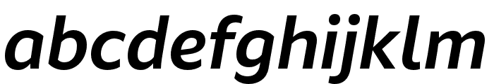 Fagun Medium Italic Font LOWERCASE