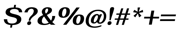 Fahkwang Bold Italic Font OTHER CHARS