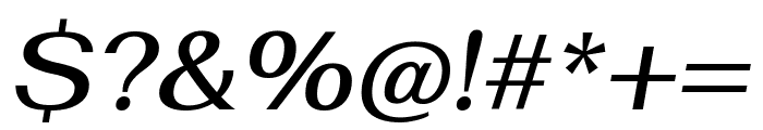 Fahkwang Medium Italic Font OTHER CHARS