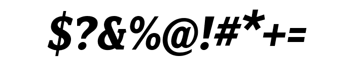 Fairplex Narrow OT Bold Italic Font OTHER CHARS