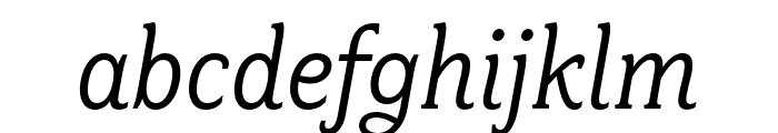 Fairplex Narrow OT Book Italic Font LOWERCASE
