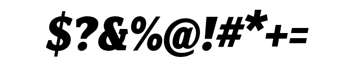 Fairplex Wide OT Black Italic Font OTHER CHARS