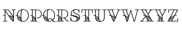 Fairwater Deco Serif Regular Font UPPERCASE