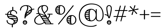 Fairwater Solid Serif Regular Font OTHER CHARS