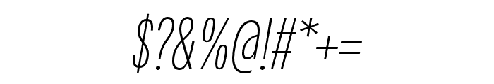 Fairweather ExtraLight Italic Font OTHER CHARS
