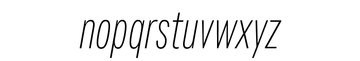 Fairweather ExtraLight Italic Font LOWERCASE