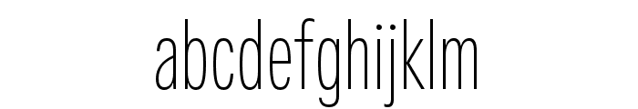 Fairweather ExtraLight Font LOWERCASE