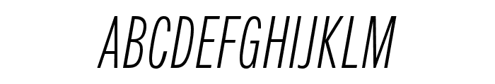 Fairweather Light Italic Font UPPERCASE
