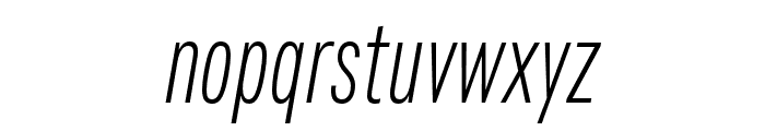 Fairweather Light Italic Font LOWERCASE