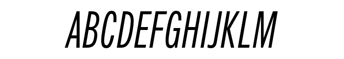 Fairweather Regular Italic Font UPPERCASE