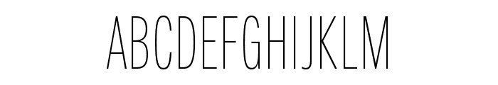 Fairweather Thin Font UPPERCASE