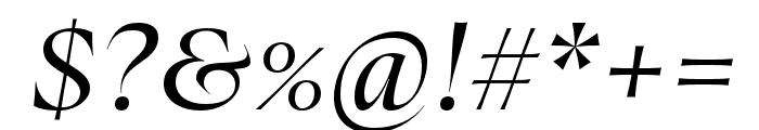 Fang Italic Font OTHER CHARS