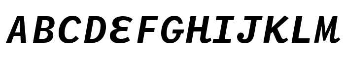 Fantabular Sans MVB Medium Italic Font UPPERCASE