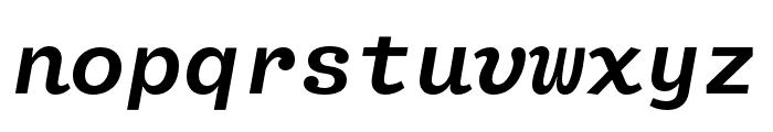 Fantabular Sans MVB Medium Italic Font LOWERCASE