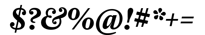 Farnham Text Semi Bold Italic Font OTHER CHARS