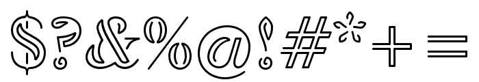 Feneon Regular Font OTHER CHARS