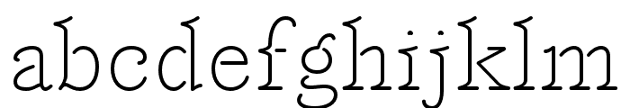 Feneon Single Extra Light Font LOWERCASE