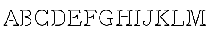 Feneon Single Light Font UPPERCASE