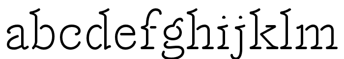 Feneon Single Light Font LOWERCASE