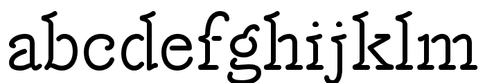 Feneon Single Medium Font LOWERCASE
