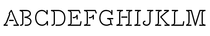 Feneon Single Regular Font UPPERCASE