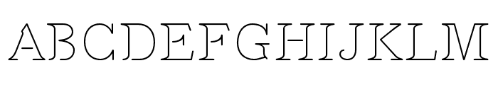 Feneon Single Thin Font UPPERCASE