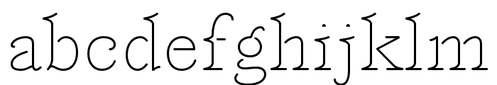Feneon Single Thin Font LOWERCASE