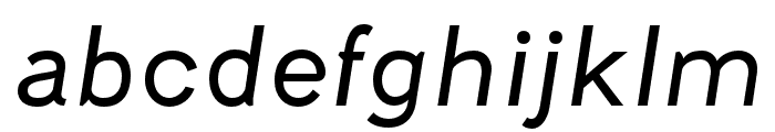 Fenwick Light Italic Font LOWERCASE