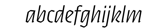 Ferryman ExtraLight Italic Font LOWERCASE