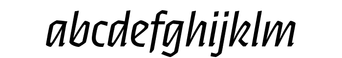 Ferryman Light Italic Font LOWERCASE