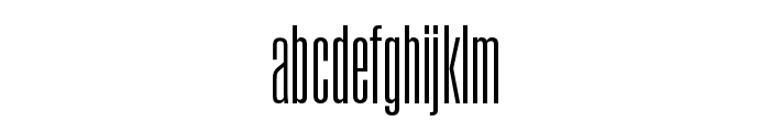 Field Gothic No.12 Reg XXXCond Font LOWERCASE