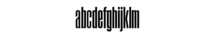 Field Gothic No.15 Bold XXXCond Font LOWERCASE