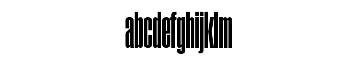 Field Gothic No.17 XXBold XXXCond Font LOWERCASE