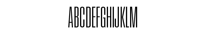 Field Gothic No.22 Reg XXCond Font UPPERCASE